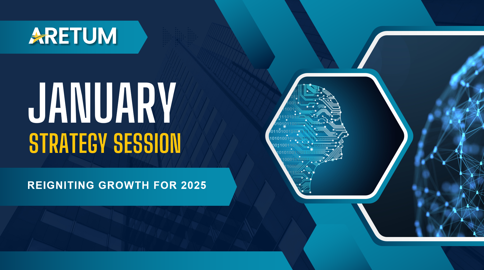 Aretum PowerPoint presentation cover slide