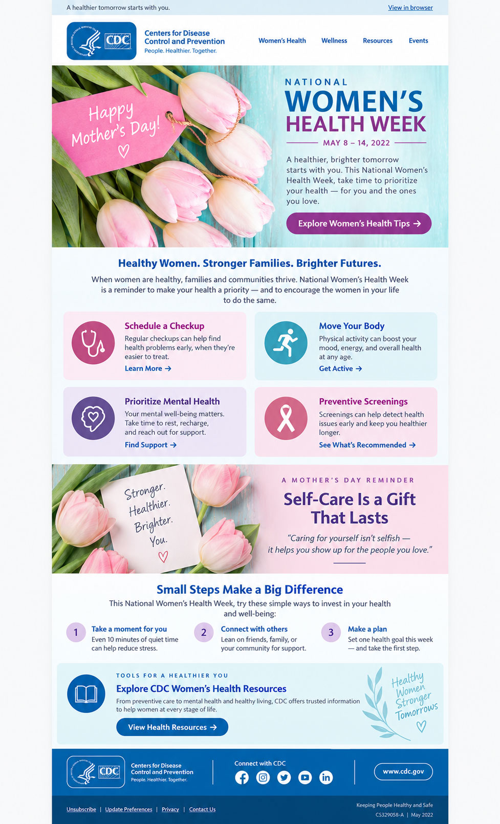Women's health email.