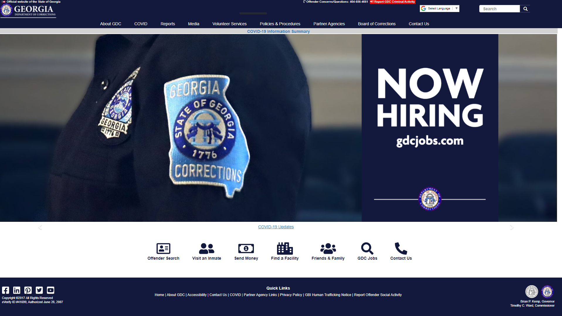 GDC website screenshot