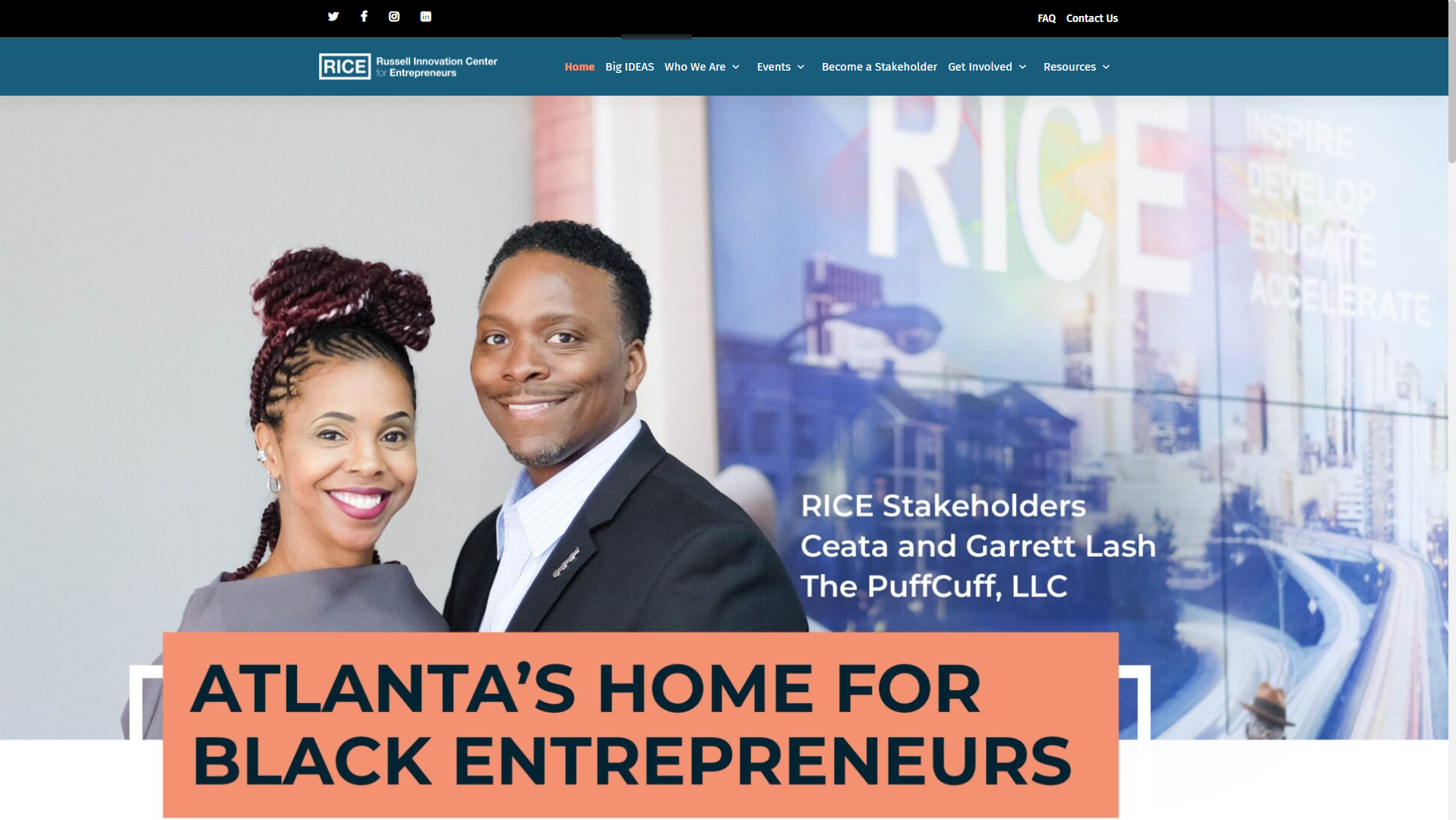 Russell Center website screenshot
